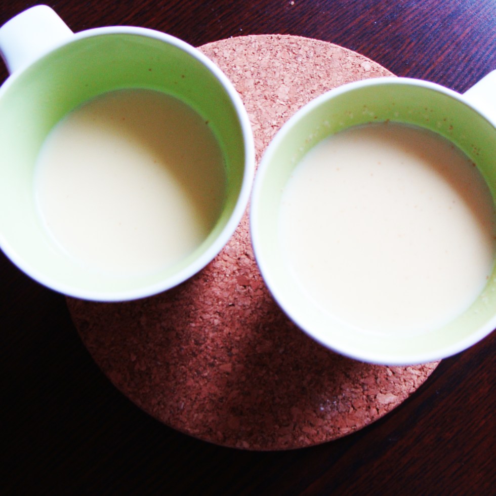 Homemade Indian spiced milk tea