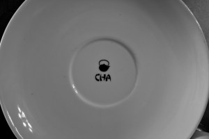 The cup plate in the tea house CHA The cup plate in the tea house CHA