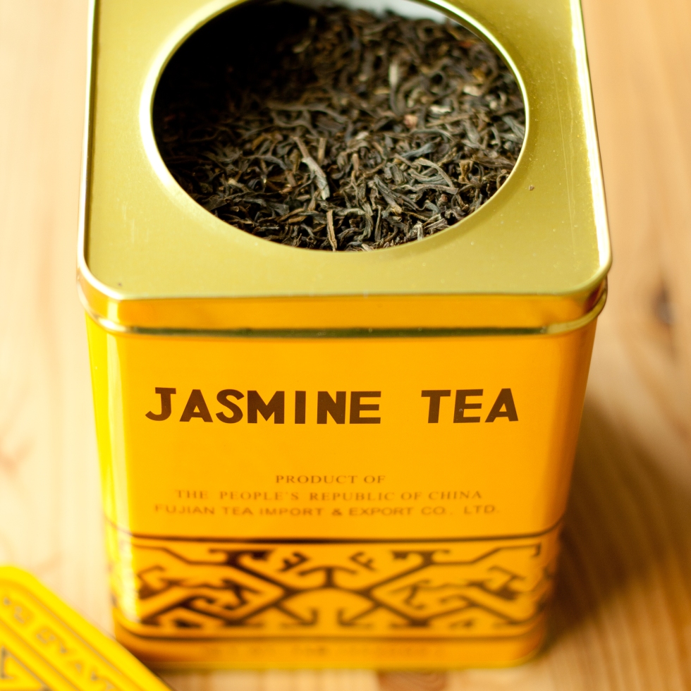 A box of green jasmine tea