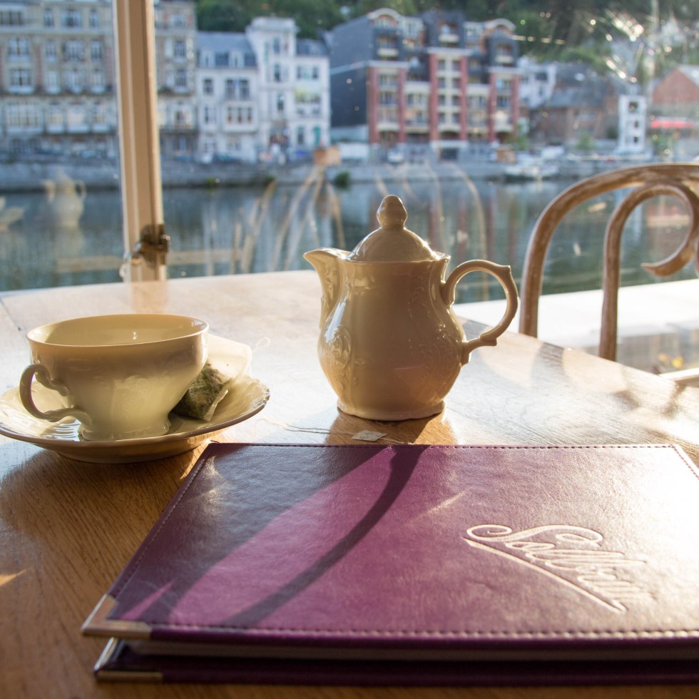 Cuppa with a view in Dinant